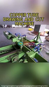 COPPER TUBE DRAWING AND CUT MACHINE #DrawingMachine #ColdDrawingMachine #WireDrawingMachine