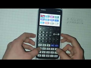 Working with lists on the Casio fx-CG50 graphing calculator