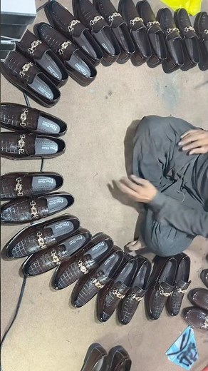 How Leather Shoes Are Made in Real Factory | #ShoesMaking #FactoryProcess #ManufacturingLine