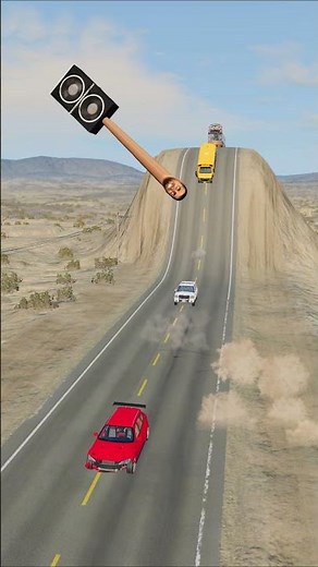 Crazy Car vs Skibidi Speaker Hammer Crush BeamNG Drive #beamngdrive