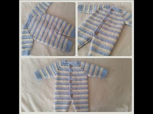 Strampelanzug häkeln - Strampler - Overall Teil 5 by BerlinCrochet