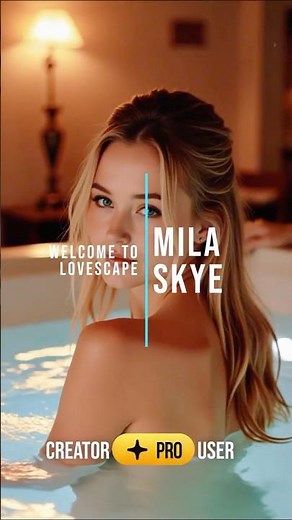 Mila Skye. Sweet, seductive, and 100% custom-made by a Creator Pro. Now live on Lovescape.com 💘