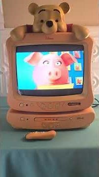 Disney Winnie The Pooh TV CRT 13" & DVD Player Yellow Combo Set eBay Product Demonstration