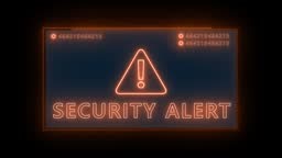 Urgent security alert message on laptop screen. Concept of data...