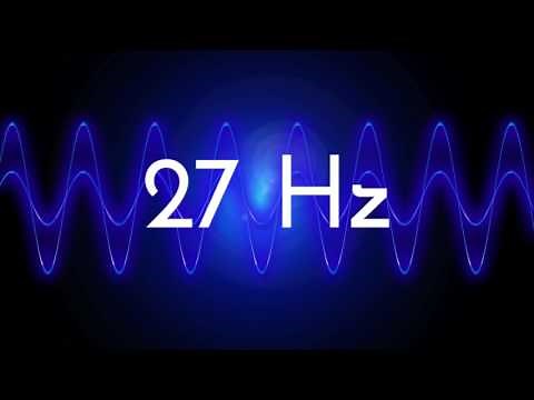 27 Hz clean sine wave BASS TEST TONE frequency