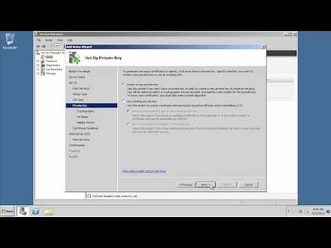 70-640 Certificate Services / 2008 R2 - Installing a Single Tier PKI (Detailed)