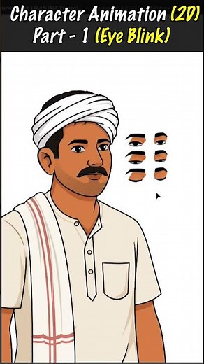 How to Create EYE BLINK Animation in Adobe Animate | 2D Animation