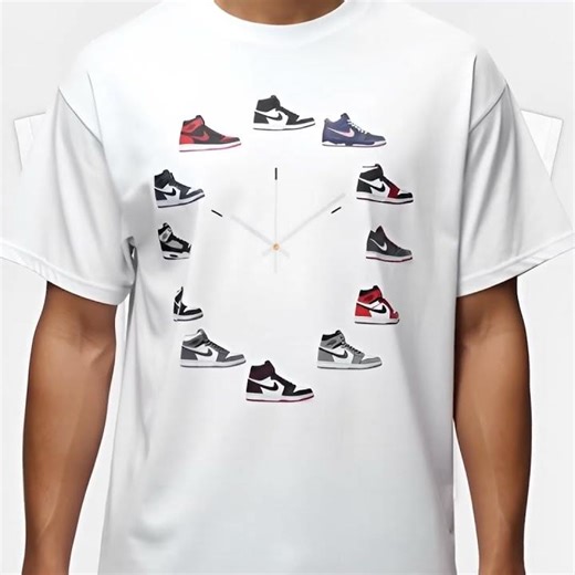 Jordan Sneaker Clock T-Shirt | Streetwear Must-Have