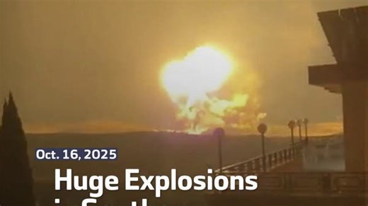 Huge Explosions in Southern Lebanon After Israeli Strikes