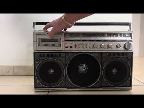 Philips D8444 Ghettoblaster Boombox Radiorecorder test