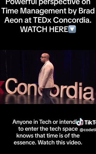 This time management Ted talk by Brad Aeon is super insightful. It draws us to a point of deep reflection where we question ourselves on if we really manage time properly. Seeing time through the lenses of it being life is a powerful imagery and we hope that on your tech journey, you begin to see time this way too. Remember, your time is your life. • We don’t own rights to this video. It is a TEDx Concordia clip by Brad Aeon. Thank you. #TEDx #tedtoks #tedtalk #tedxspnotiktok #Timemanagement #ph