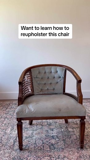 Lets do a little mini series on how to reupholster a chair. This chair needs a full makeover and all new materials so i can skip assessing conditions. Tear down is step one. And while that seems self explanatory to me i get a lot a questions when training someone new. The key to knowing when to stop is when all the fabric is released completely from the frame. USUALLY im not replacing entire insides so i can stop there most of the time. This chair is getting new insides so the only thing i left