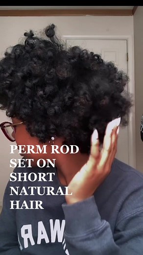 first time doing a perm rod set & it actually came out cute 😭 full tutorial on my youtube channel. product used: @AuntJackies grape seed frizz patrol mousse #permrodset #permrodsonnaturalhair #firstpermrodset #shortnaturalhairstyle #twistandcurl #curlyhairprouducts #auntjackiescurlsandcoils #oneproductchallenge #naturalhairtutorial
