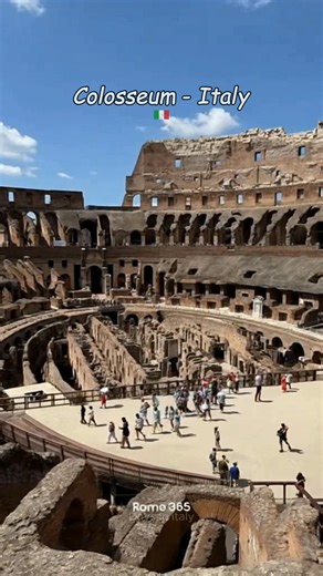 "Iconic and awe-inspiring, the Colosseum stands as a testament to ancient Rome's grandeur, hosting history's most epic battles 🏯✨" | Days in Italy