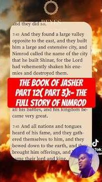 The Real Story of Nimrod ( From the Bible’s Perspective) #bookofenoch #jasher #bookofjasher #fypシ