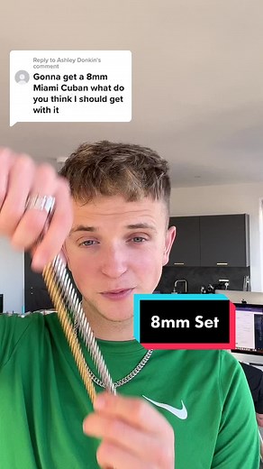 Complete Your Look with the 8mm Miami Cuban Set