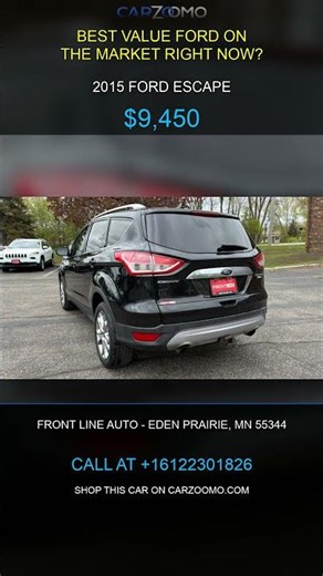 2015 Ford Escape Titanium AWD — 128K Miles for $9,450 | CarZoomo