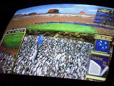 Golden Tee '99 Arcade Game (1999 Incredible Technologies) in action - Rancho Saguaro
