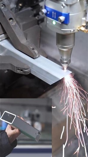 Pipe cutting is so smooth! #LaserPipeCuter #BevelingLaserPipeCuter #PipeCuting