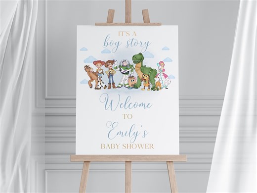 Toy Story Baby Shower Welcome Sign: Editable Template (digital Download) - Etsy