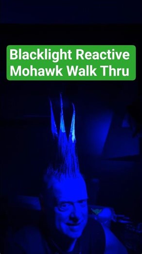 Glowing Mohawk (Liberty Spikes) Walk Thru. #goth #punk #hairtutorial #gothstyle #punkstyle