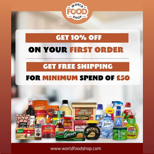 No time to hunt for global groceries? 🛍️ Shop online at our World Food Shop UK. ✅ Convenient 🌏 Wide Selection 🚚 Quick UK Delivery Get free deliveries with over £50. | World Food Shop