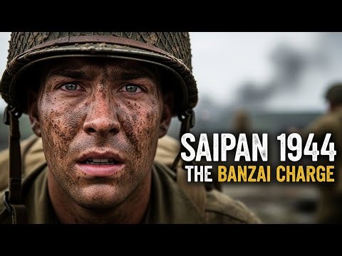 ⚔️🔥 SAIPAN 1944 — When Men Charged Into Death | The Largest Banzai Attack Ever Recorded