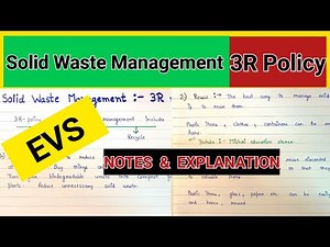3r of solid waste management | Solid waste management and 3r policy | Solid waste management