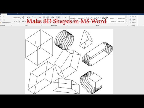 How to Make 3D Shapes in MS Word