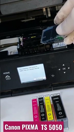 How to replace ink cartridges | Canon PIXMA TS 5050| #ink #inkjetprinter #catridge