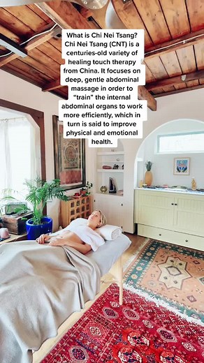 What is Chi Nei Tsang?Chi Nei Tsang (CNT) is a centuries-old variety of healing touch therapy from China. It focuses on deep, gentle abdominal massage in order to “train” the internal abdominal organs to work more efficiently, which in turn is said to improve physical and emotional health. The words Chi Nei Tsang translate to “working the energy of the internal organs” or “internal organs chi transformation.” #holistichealth #chineitsang #healing #yoga #digestivehealth #emotionalhealth #healer