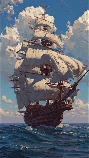 Epic Ship Sailing in the Ocean 🌊 | Cinematic Short Video