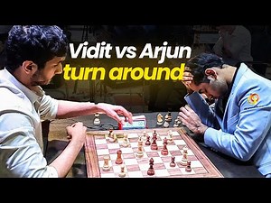 Insane Turnaround | Vidit Gujrathi vs Arjun Erigaisi | Tata Steel Chess India Blitz 2024