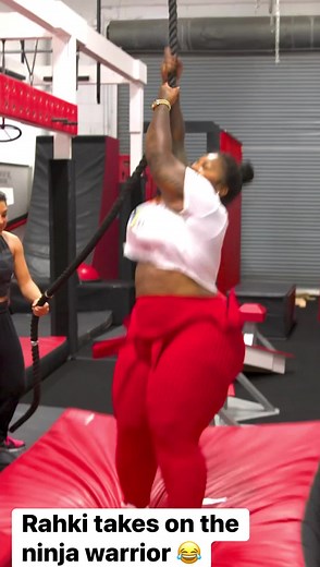 Rahki Takes On Miami’s Biggest Ninja Warrior 😜 #reels #ninja #fitness | Hooked On The Look