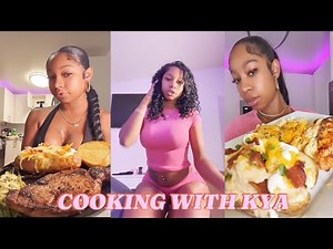 Kya viral dance video cooking with Kya completion