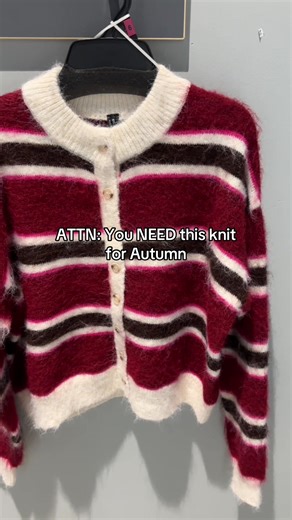 Fluffy Stripe Cardigan at Best&Less