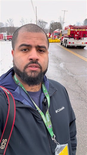 A fully involved house fire on N. Nickelplate Street in Louisville, Ohio, has forced Louisville Elementary School to shut down because the fire is directly across the street from the school. North Nickelplate Street is closed between Washington Boulevard and Yoder Avenue. Crews from multiple departments are on scene. Date of incident: Feb. 23, 2026 | Jordan Miller - News