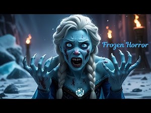 Frozen horror। ❄️☠️ Elsa horror version🧟‍♀️#creepy #horror #fakesituation #horrorstories