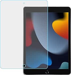 1 Pack Screen Protector for iPad 9th 8th 7th Generation 10.2 Inch, Tempered Glass for iPad 9th 8th 7th 10.2" (2021/2020/2019)