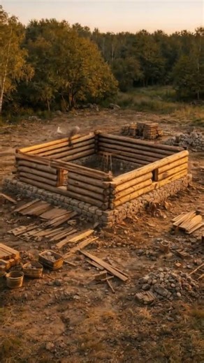 🕯️🏡 BUILDING AN 18TH-CENTURY HOUSE FROM SCRATCH #fyp #18thCentury #HistoricConstruction #history