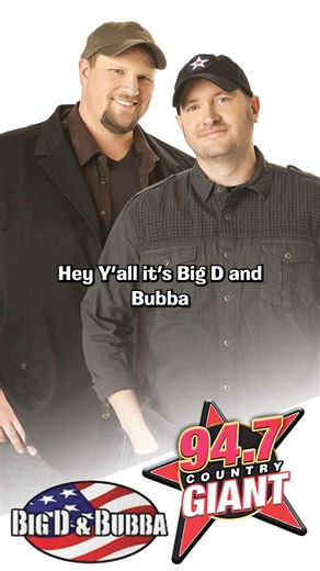 Tomorrow on Big D and Bubba! | 94.7 The Country GIANT
