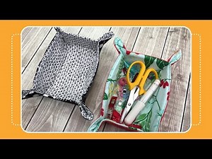 How to Sew a Snap Up Caddy with Crafty Gemini