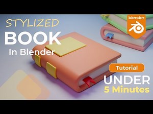 Create Stylized Book Under 5 Minutes | Blender Tutorial | Jagruthi Nagaraj