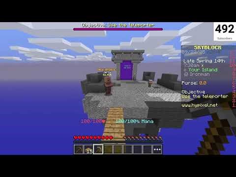 Starting in Hypixel Skyblock!