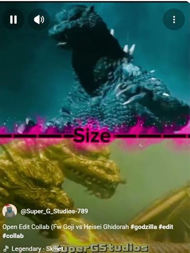 open collabwith supergstudios king ghidorah vs godzilla and tarn vs megatronus