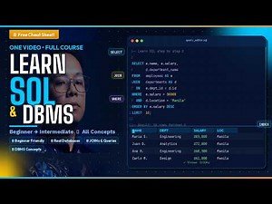 Learn SQL and DBMS in One Video (Beginner to Intermediate Guide)