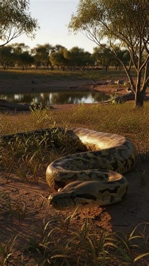 Eastern Olive Python – Riverbank Australia Shot