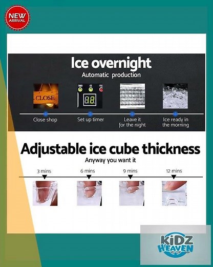 Devanti 60kg Commercial Ice Maker Machine