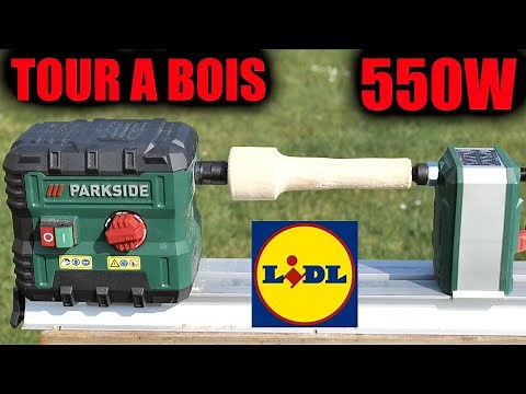 LIDL Tour à bois PARKSIDE PDM 600 B2 lathe Holz drechselmaschine tornio per legno Tokarka do drewna