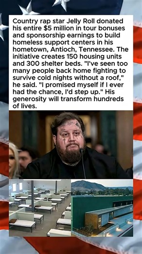 252K views · 4.8K reactions | Jelly roll donates 5 million for homeless shelter  #viral #trending #newstories #newcontant | New stories | Facebook